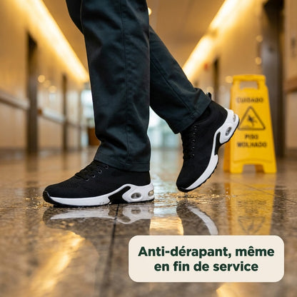 Semelle antidérapante Orthalya sur sol mouillé